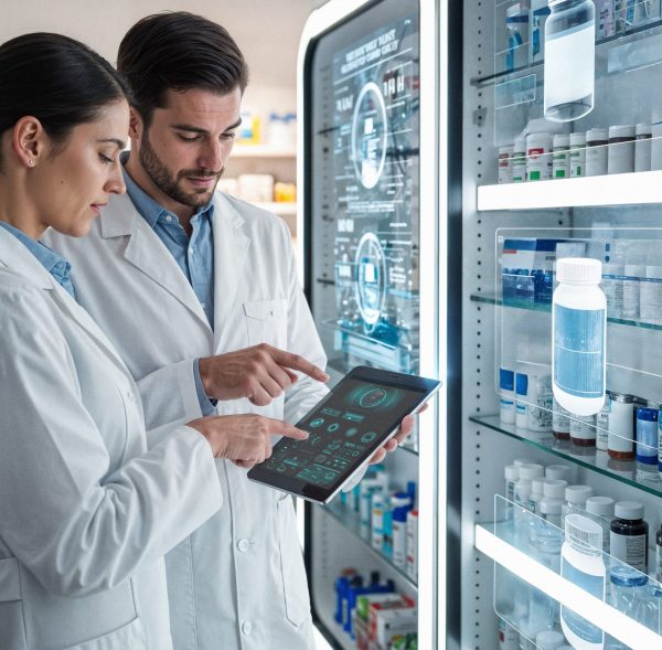 pharmacists-analyzing-tablet-pharmacy
